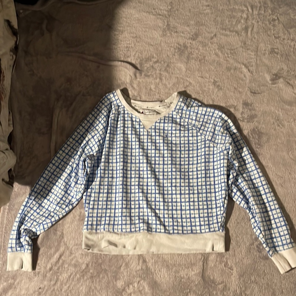 brand champion size large plaid print